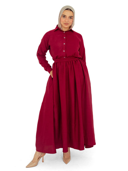 Luna Pink Skirt Set