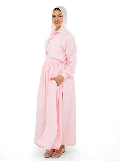 Luna Pink Skirt Set